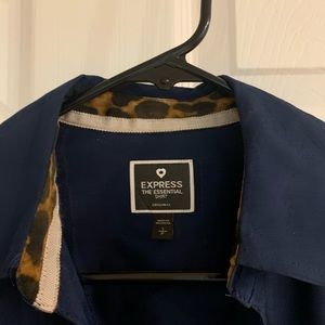 Crisp navy blue shirt